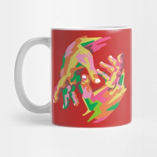 pop art hand Mug